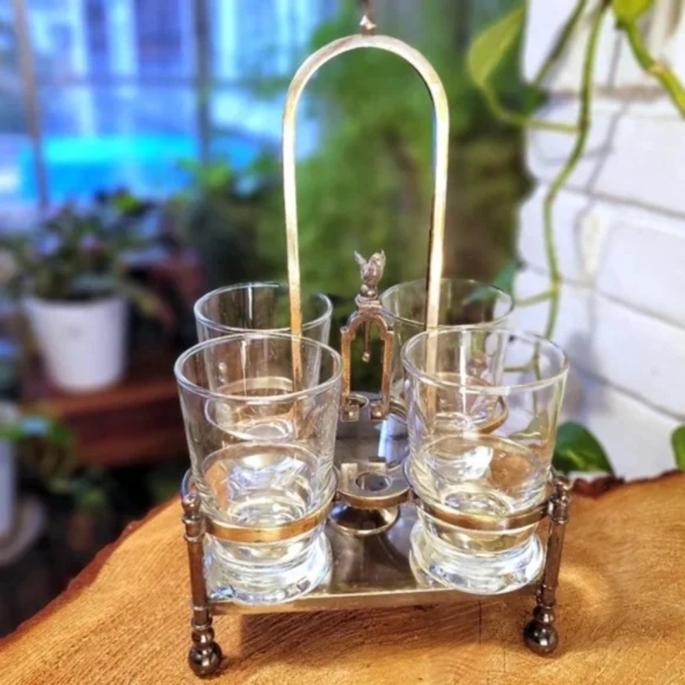 Reed and Barton Vintage Silverplated Cocktail serving set